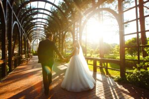 Cinematic wedding videographer filming a wedding in Los Angeles